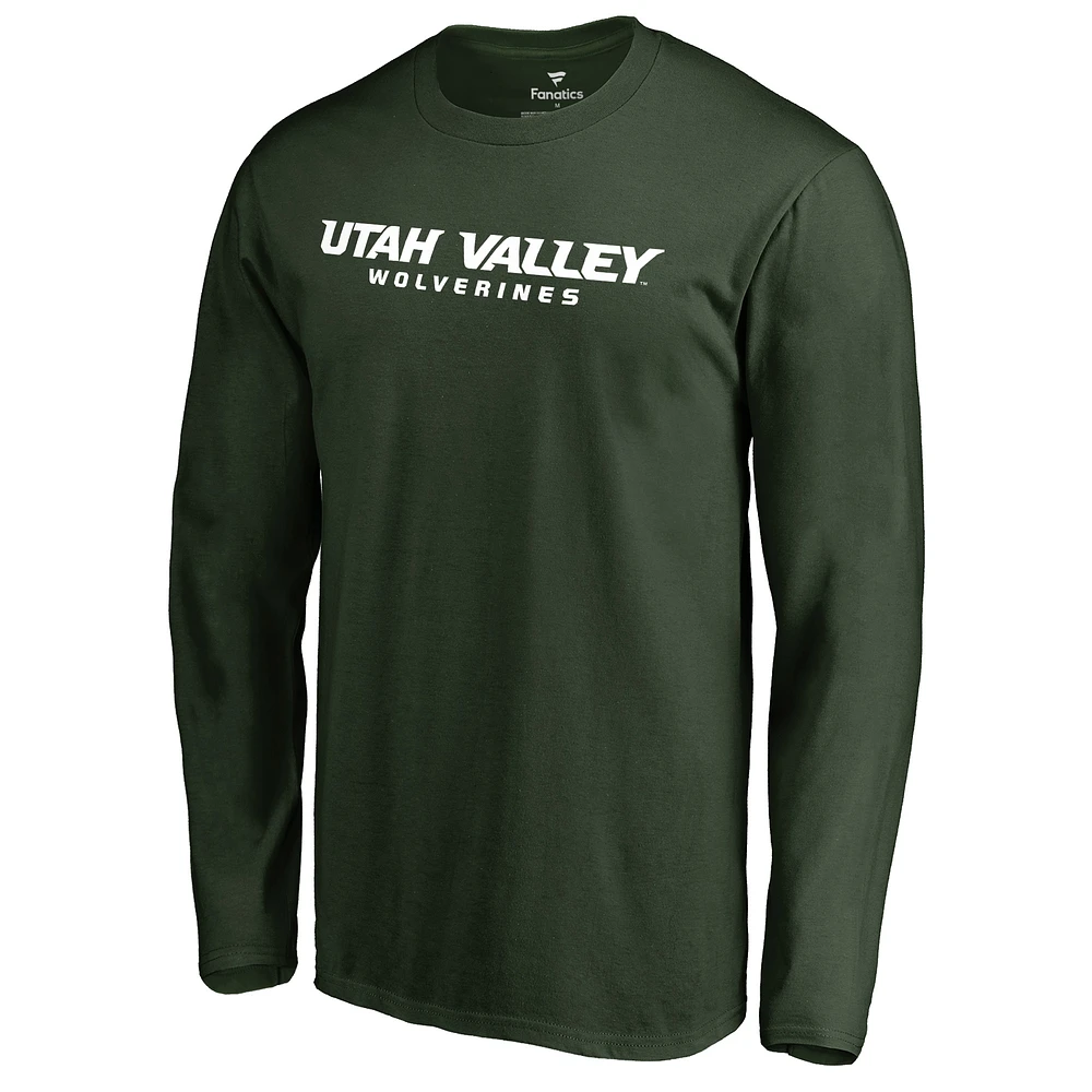 Men's Green Utah Valley Wolverines Everyday Long Sleeve T-Shirt