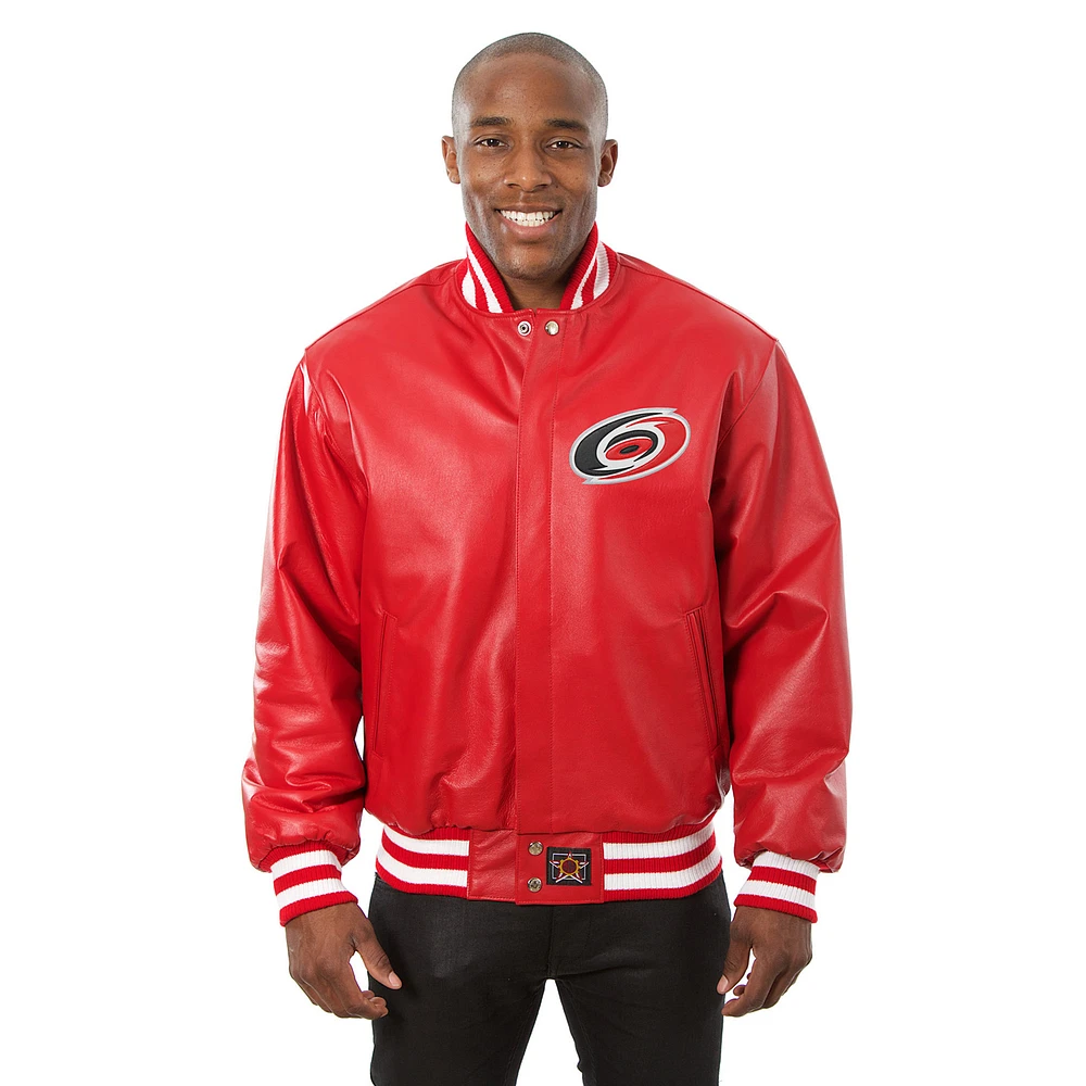 Men's JH Design Red Carolina Hurricanes Jacket
