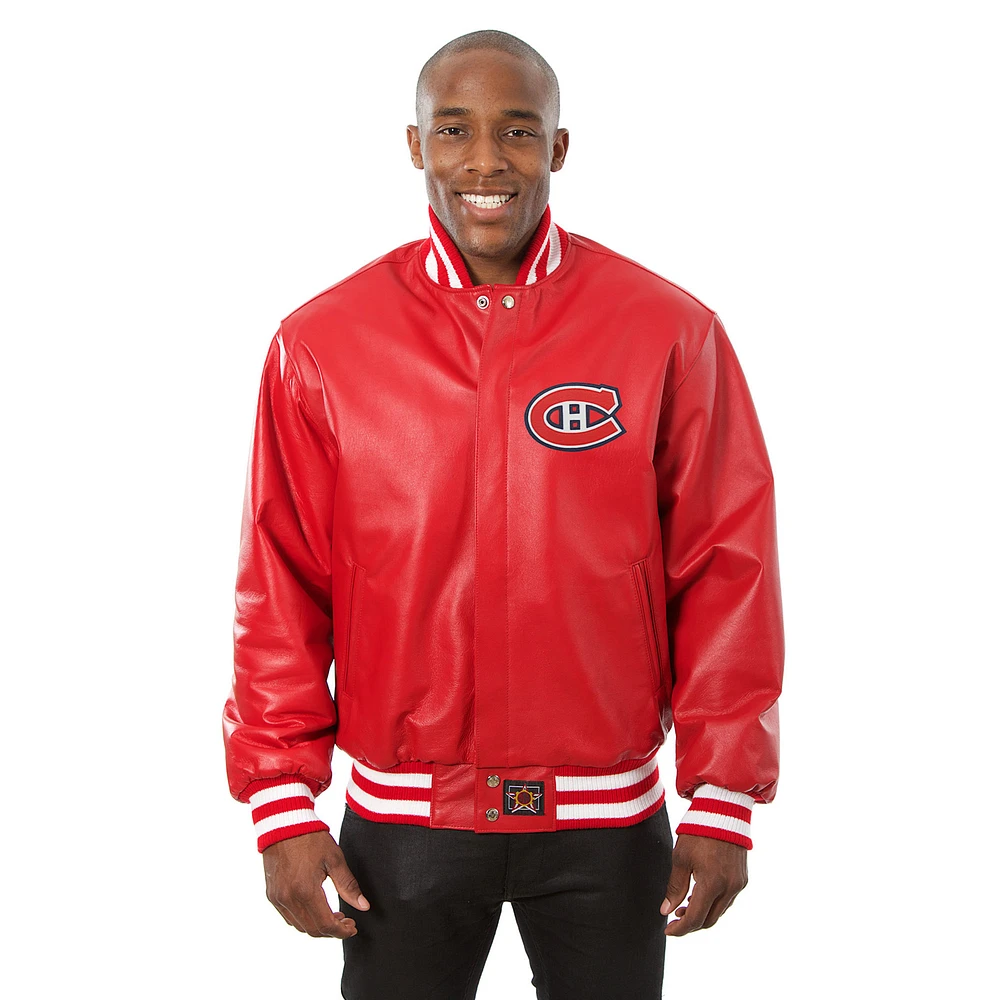 Men's JH Design Red Montreal Canadiens Jacket