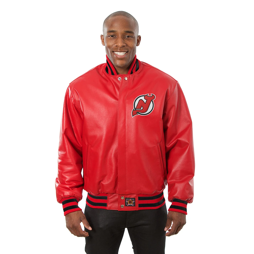 Men's JH Design Red New Jersey Devils Jacket
