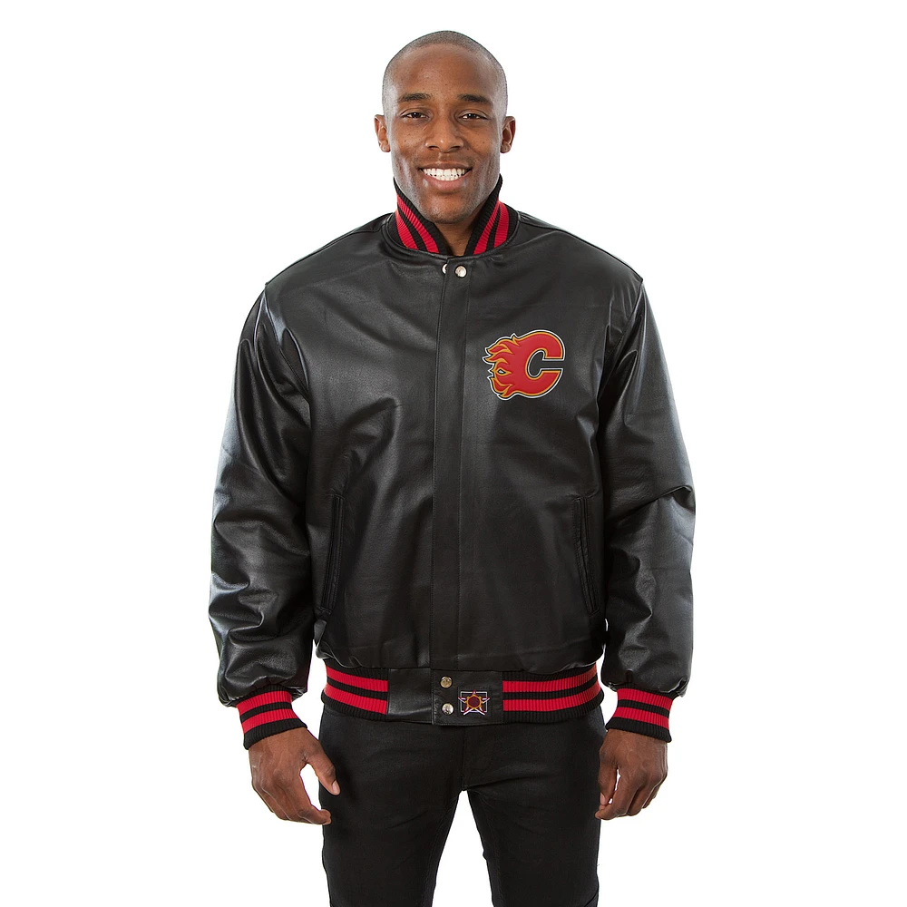 Men's JH Design Black Calgary Flames Jacket