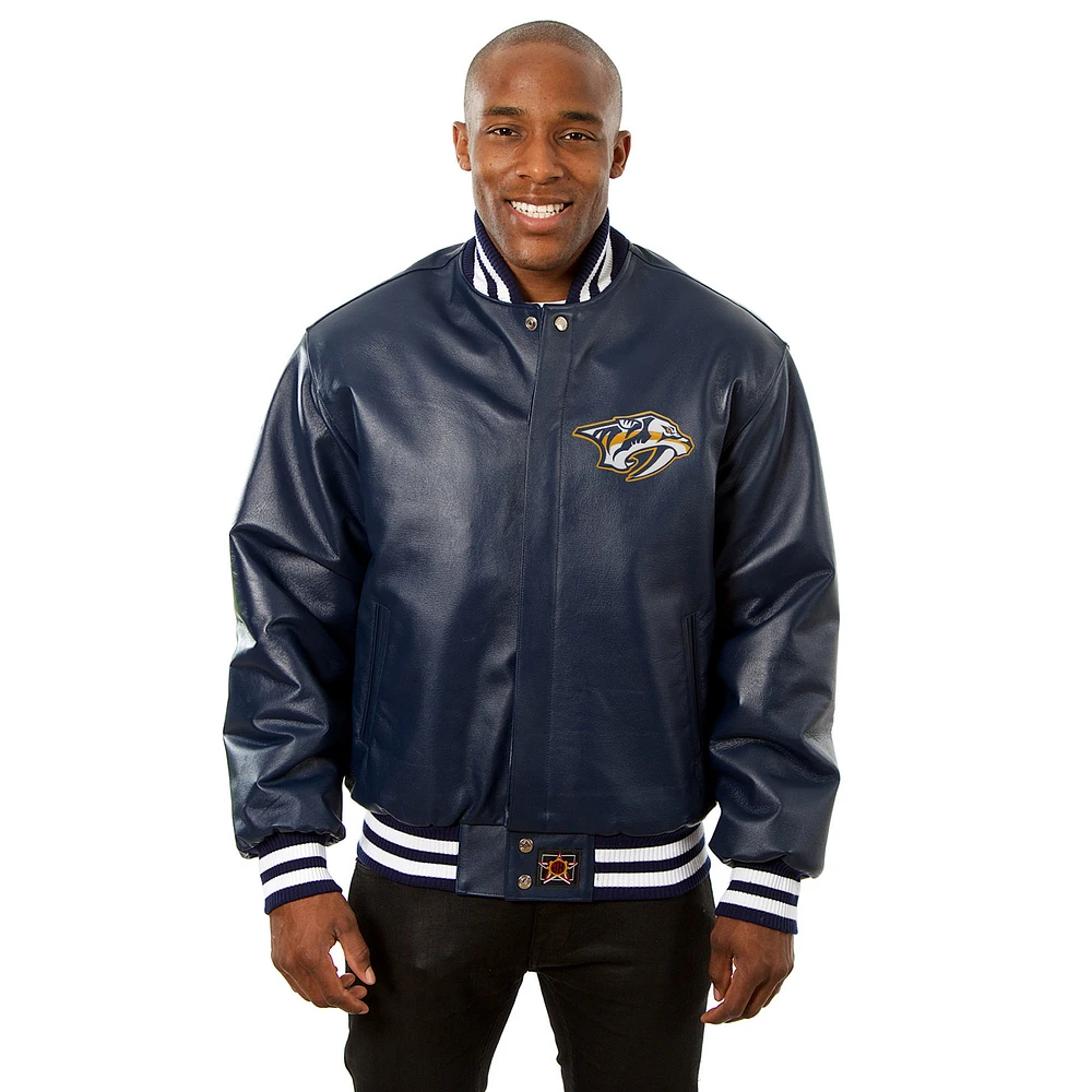 Men's JH Design Navy Nashville Predators Jacket
