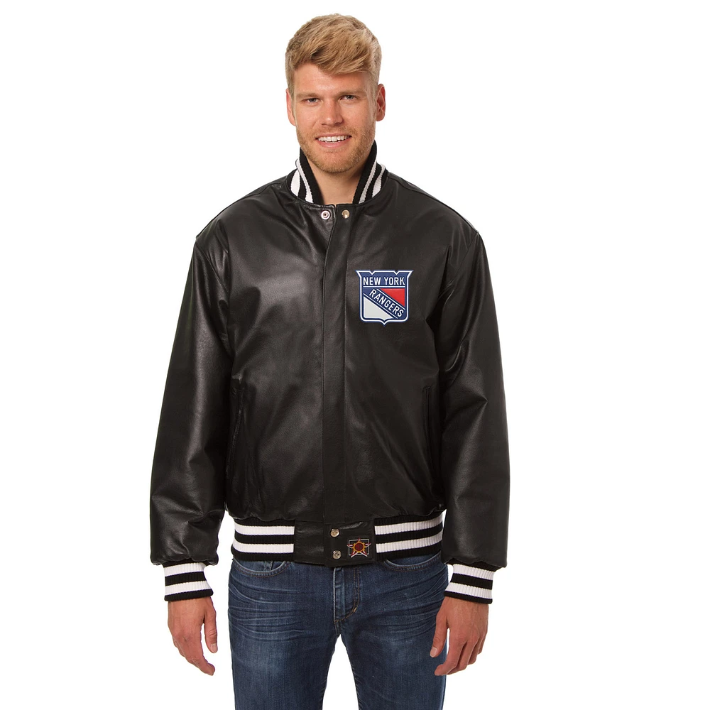 Men's JH Design Black New York Rangers Jacket