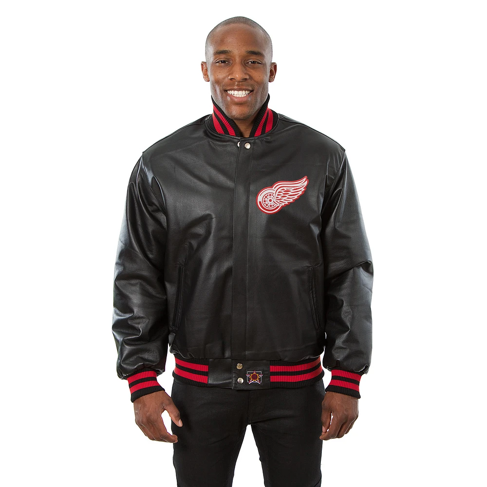 Men's JH Design Black Detroit Red Wings Jacket