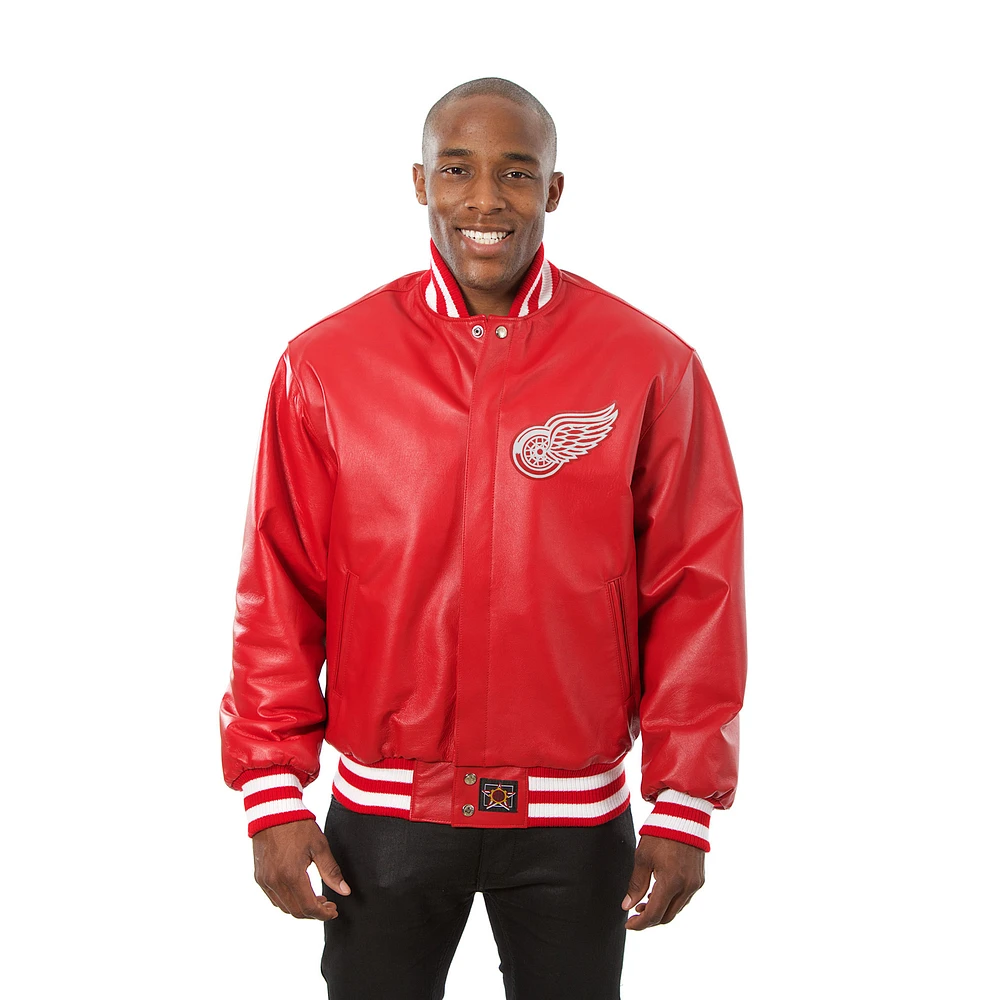 Men's JH Design Red Detroit Wings Jacket