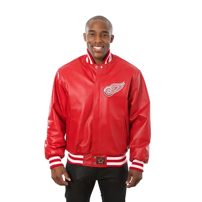 Men's JH Design Red Detroit Wings Jacket