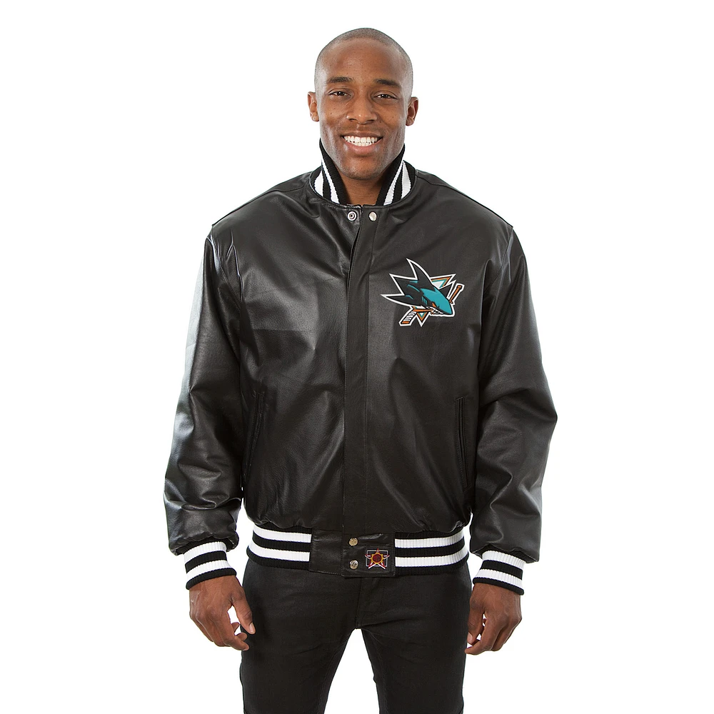 Men's JH Design Black San Jose Sharks Jacket