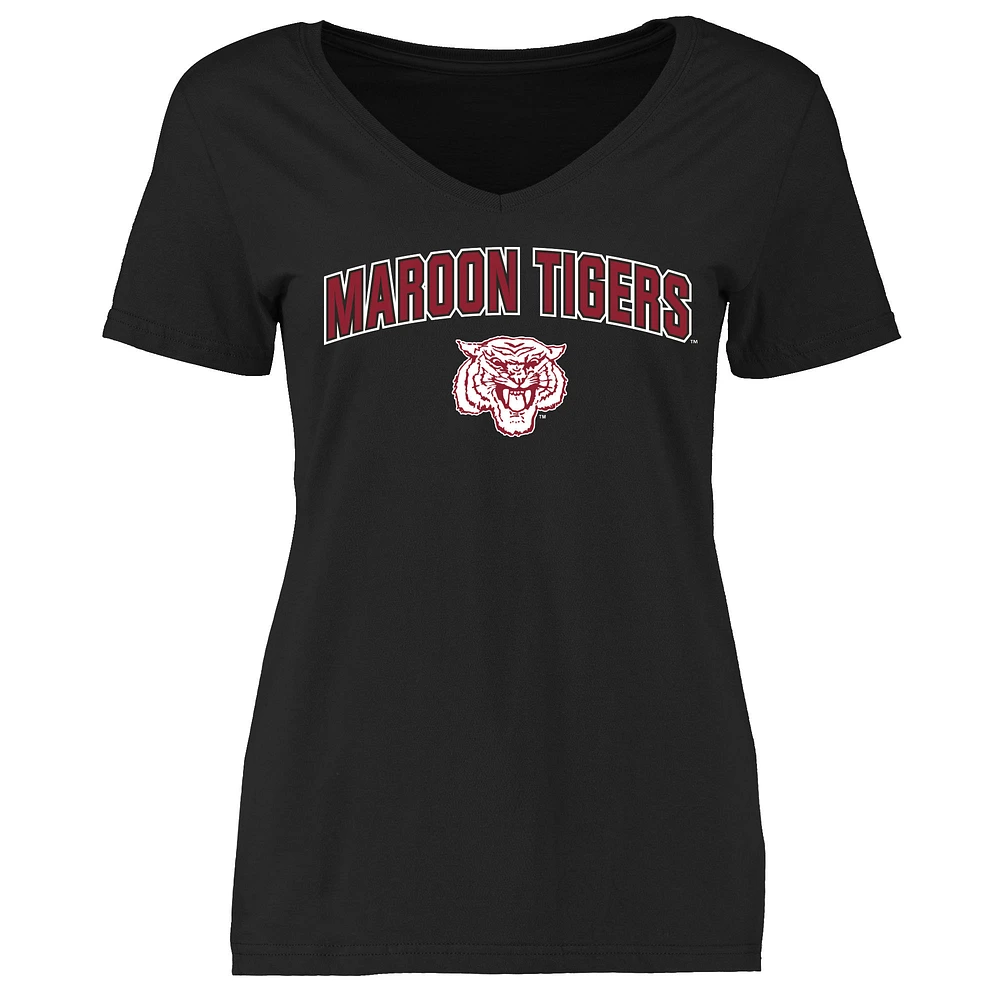 Women's Black Morehouse Maroon Tigers Proud Mascot T-Shirt