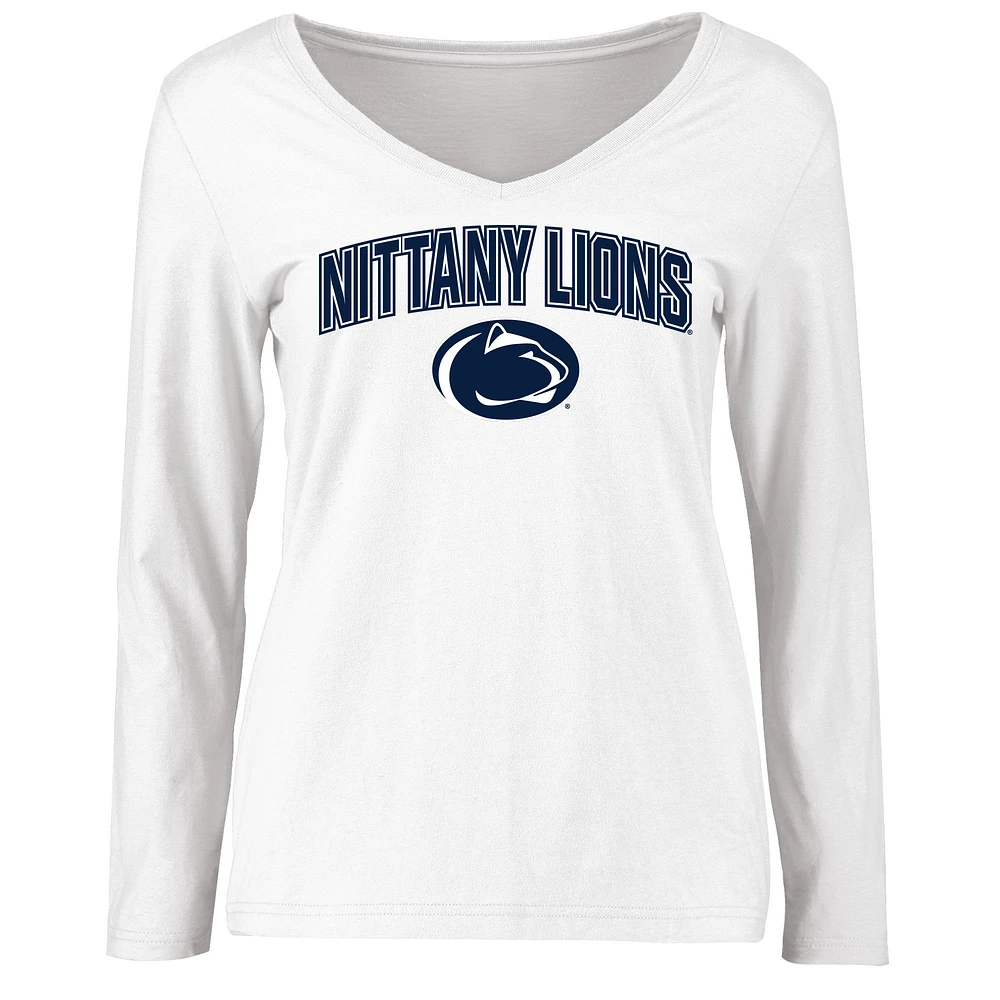 Women's White Penn State Nittany Lions Proud Mascot Long Sleeve T-Shirt
