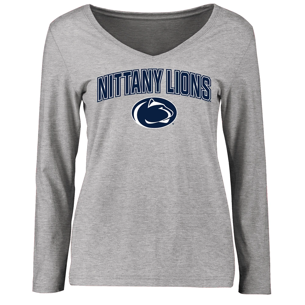 Women's Ash Penn State Nittany Lions Proud Mascot Long Sleeve T-Shirt