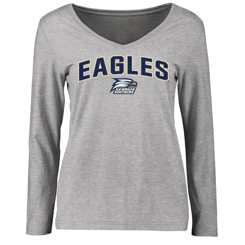 Women's Ash Georgia Southern Eagles Proud Mascot Long Sleeve T-Shirt