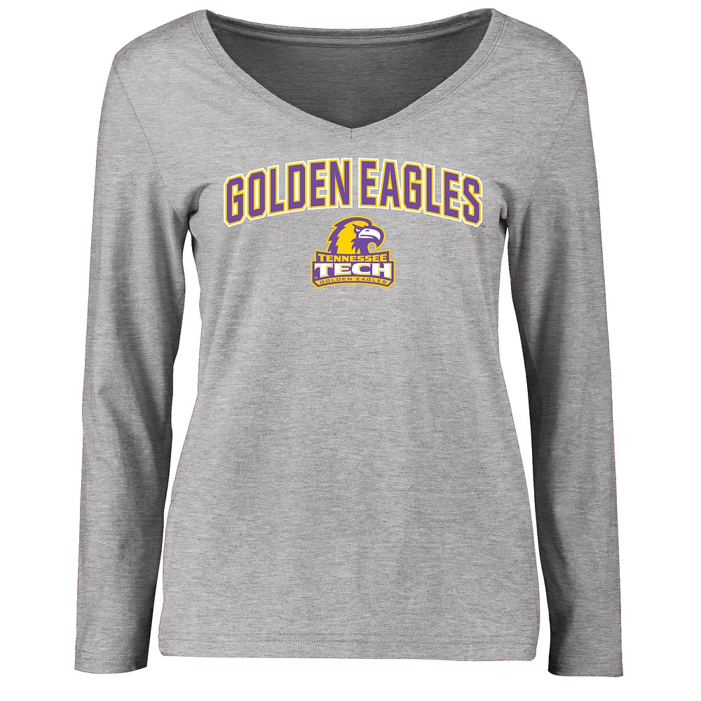 Women's Ash Tennessee Tech Golden Eagles Proud Mascot Long Sleeve T-Shirt