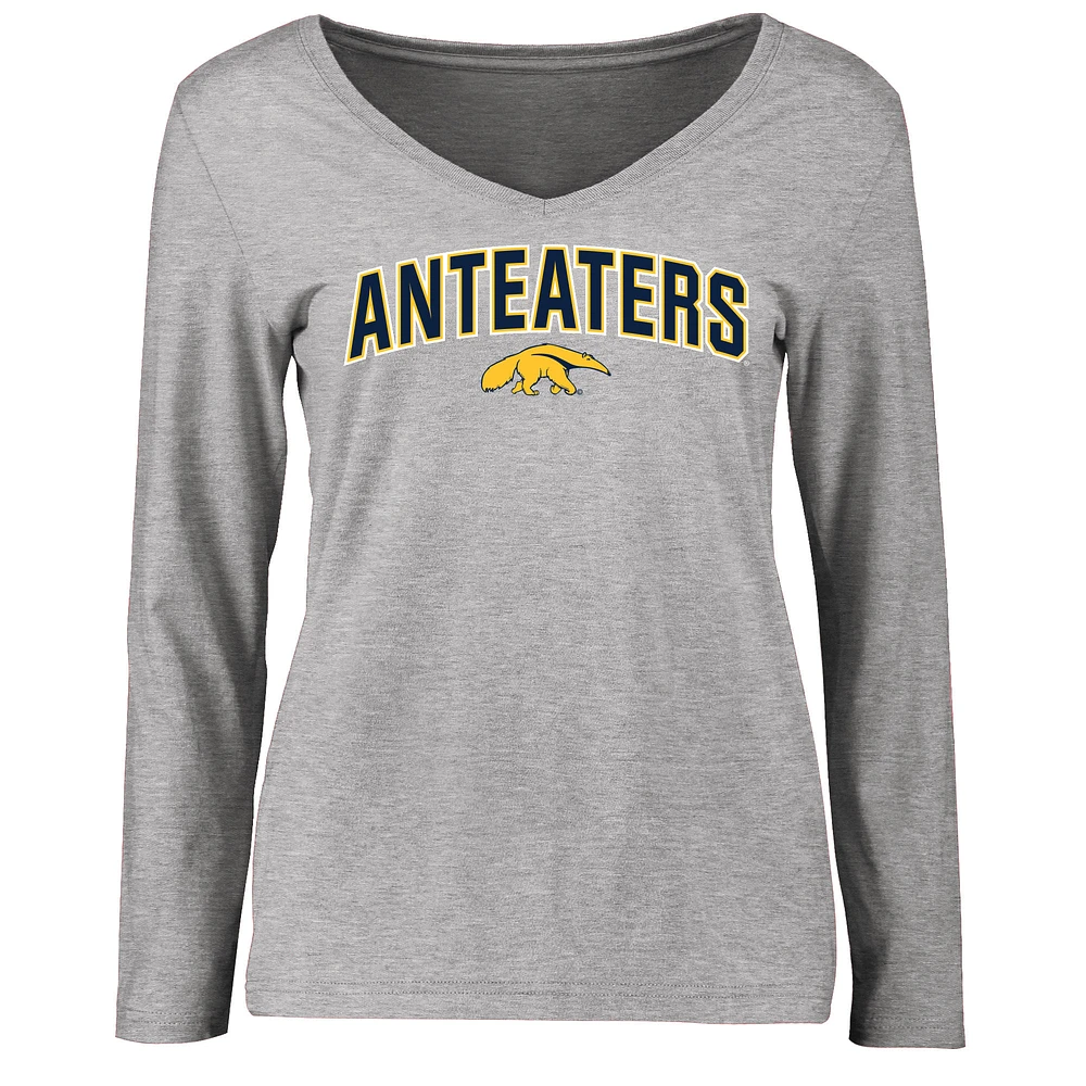 Women's Ash UC Irvine Anteaters Proud Mascot Long Sleeve T-Shirt