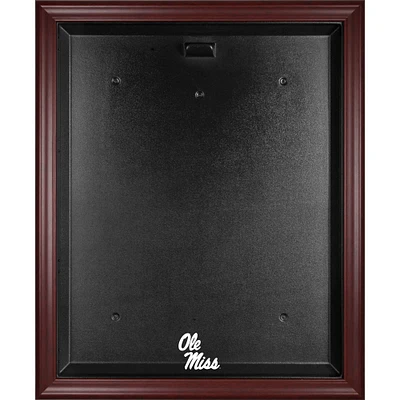 Ole Miss Rebels Mahogany Framed Logo Jersey Display Case