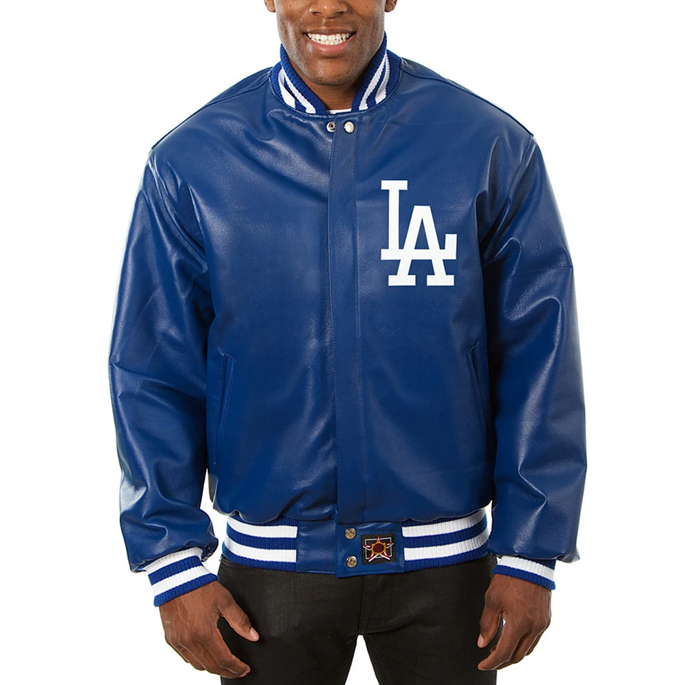 Men's JH Design Royal Los Angeles Dodgers Team Color Leather Jacket