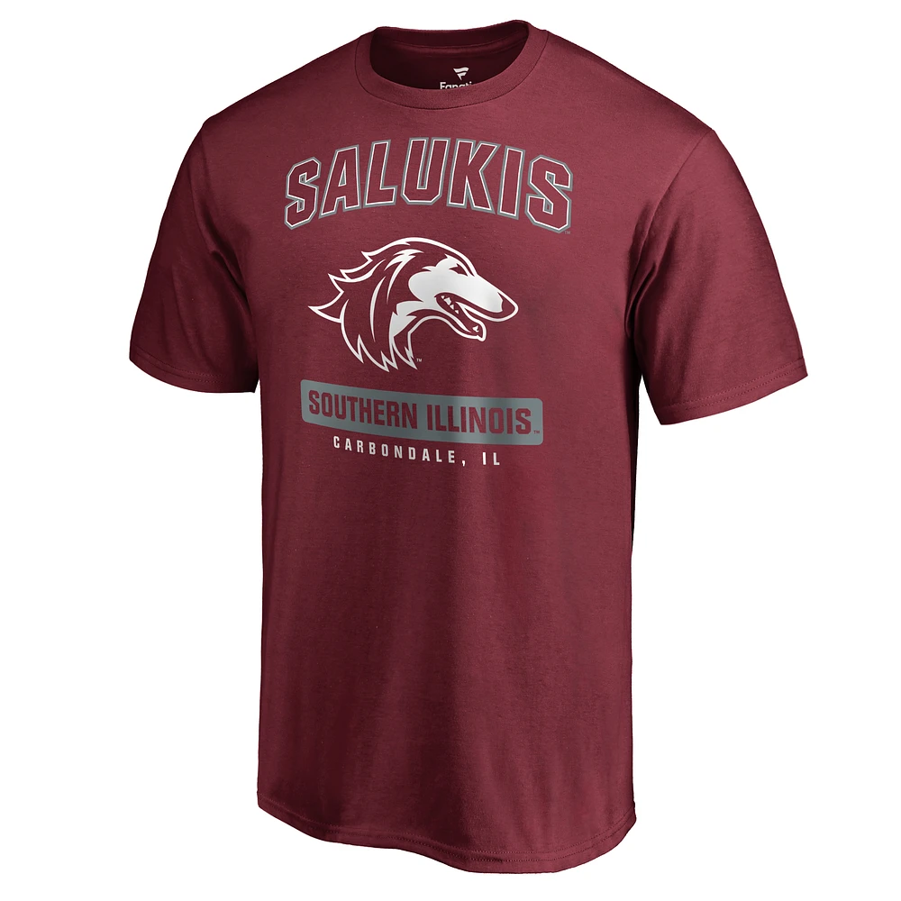 Men's Maroon Southern Illinois Salukis Campus Icon T-Shirt