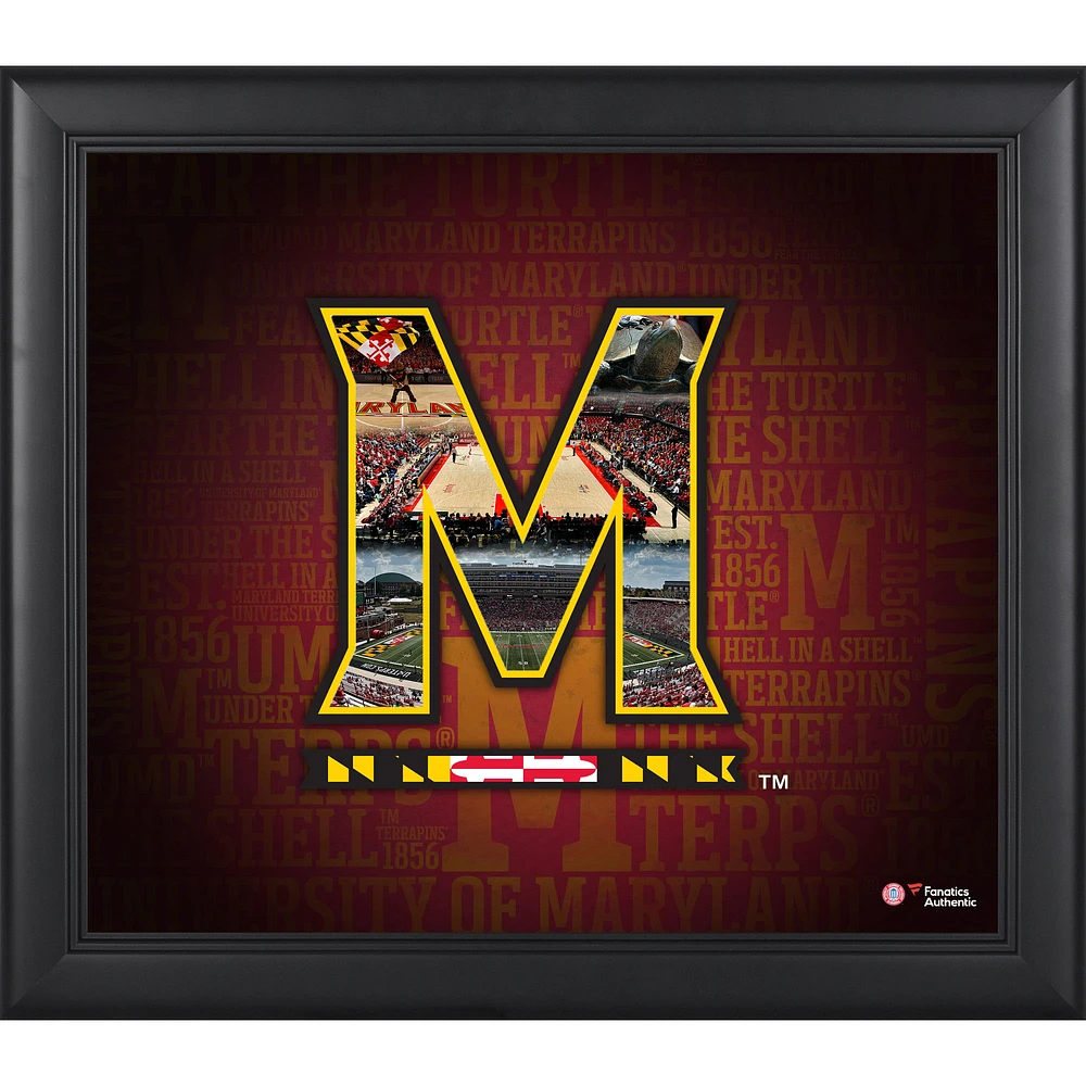 Maryland Terrapins Framed 15'' x 17'' Team Heritage Collage