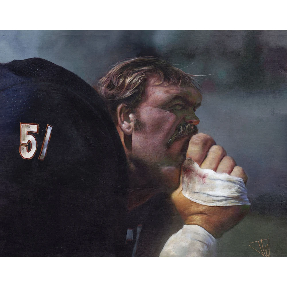 Chicago Bears Deacon Jones Foundation "Area 51" Fine Art Canvas Print 24" x 30" by Artist Jota Leal