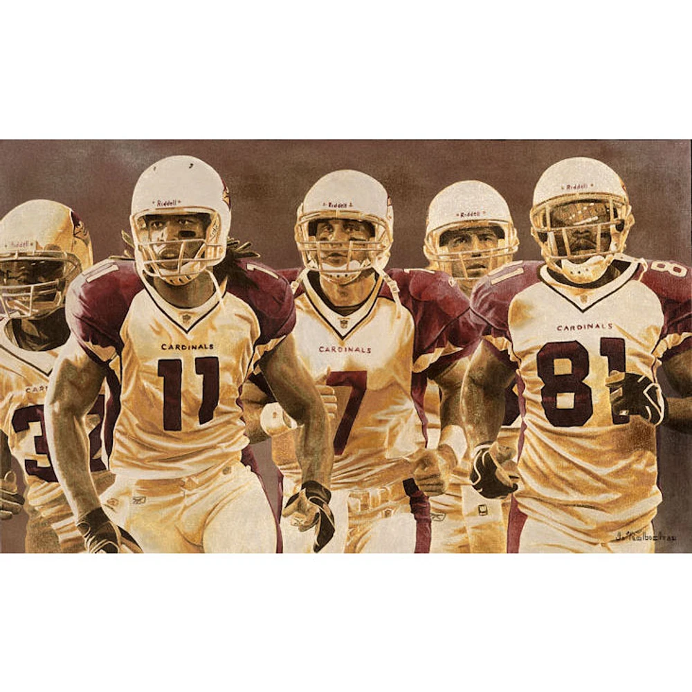 Arizona Cardinals Deacon Jones Foundation "The Game" Fine Art Canvas Print 26" x 40" by Artist Jason Robichau