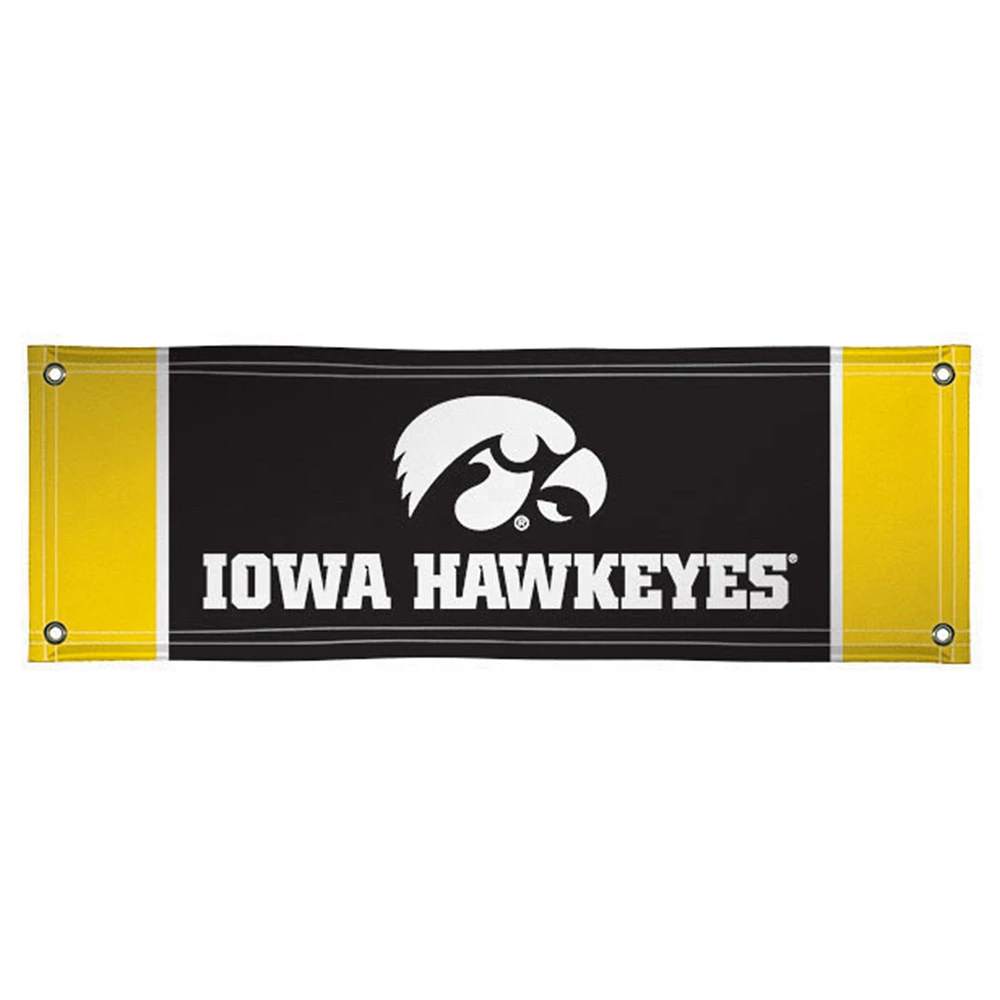 Iowa Hawkeyes 2' x 6' Wordmark Vinyl Banner