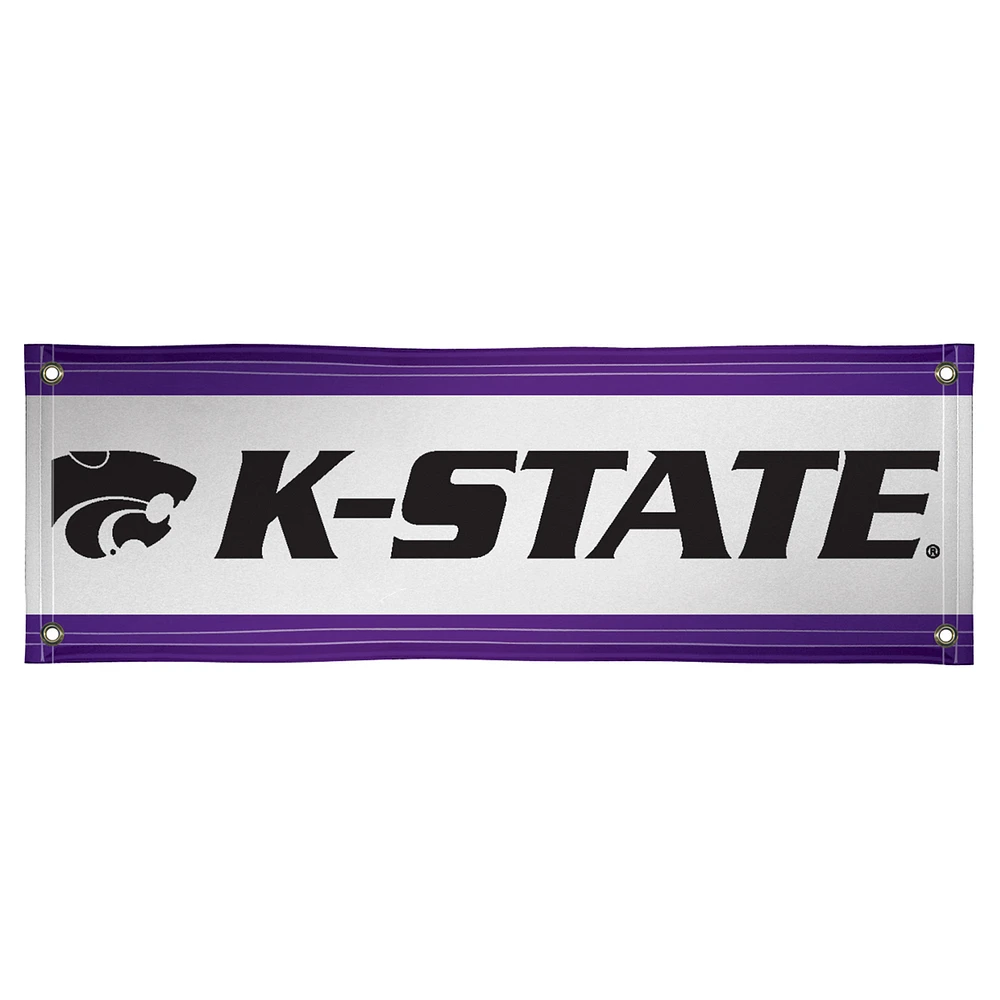 White Kansas State Wildcats 2' x 6' Vinyl Banner