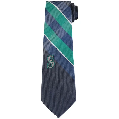 Men's Seattle Mariners Woven Polyester Grid Tie