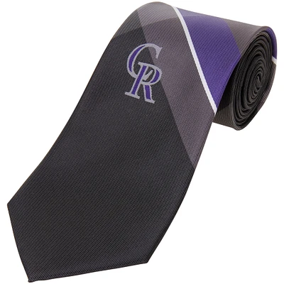 Men's Colorado Rockies Woven Polyester Grid Tie