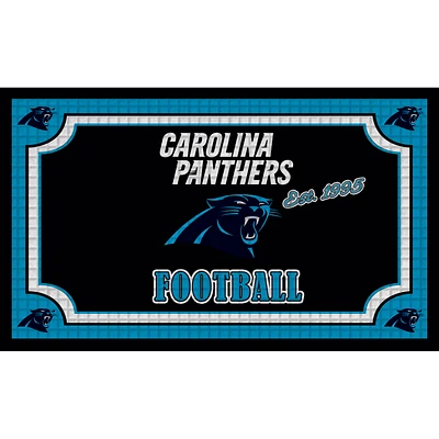 Carolina Panthers Embossed Door Mat