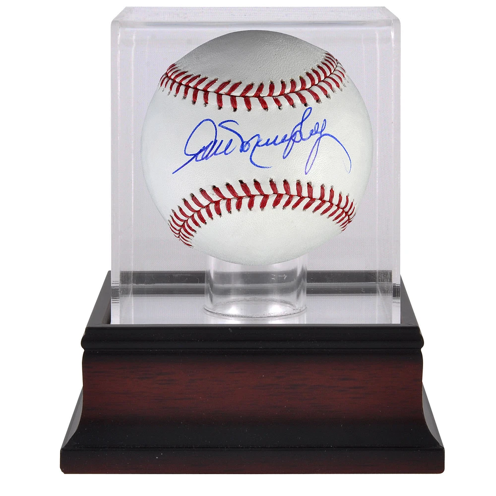 Dale Murphy Atlanta Braves Autographed Baseball and Mahogany Baseball Display Case