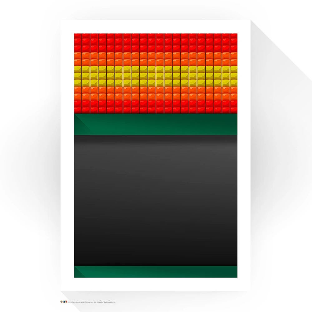 Houston Astros 24" x 32" Astrodome Upper Deck Minimalist Art Giclee Print