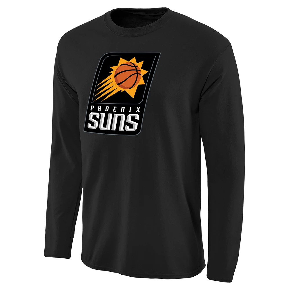 Men's Black Phoenix Suns Primary Logo Long Sleeve T-Shirt