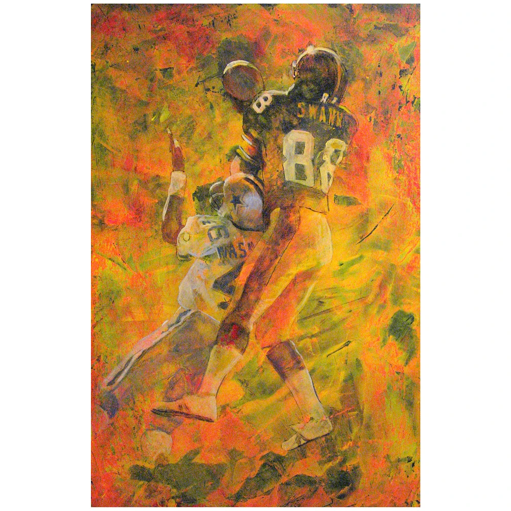 Lynn Swann Pittsburgh Steelers Deacon Jones Foundation Fine Art Canvas Print 24" x 36" by Artist David Schock