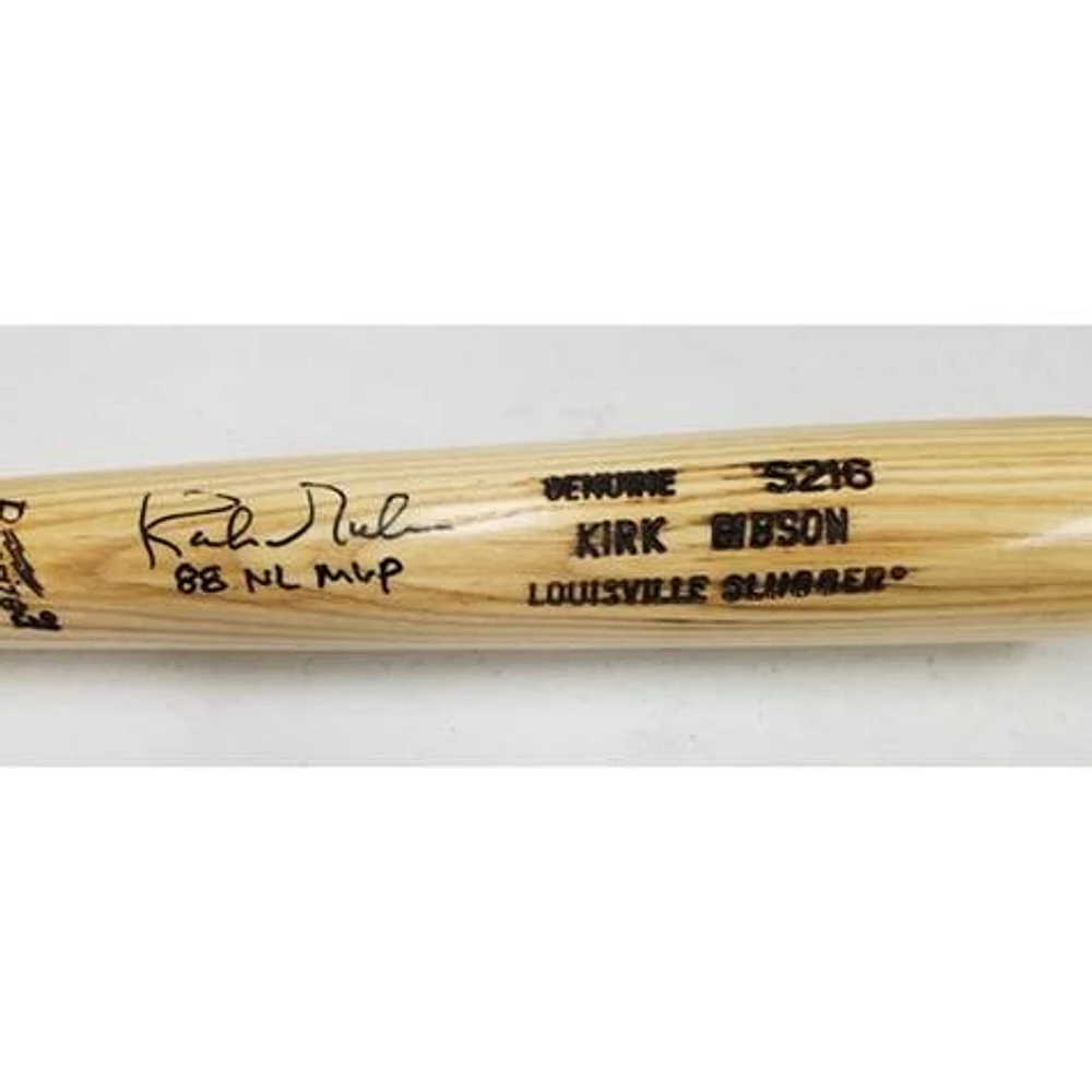 Kirk Gibson Autographed "88 NL MVP" Black Rawlings Pro Bat