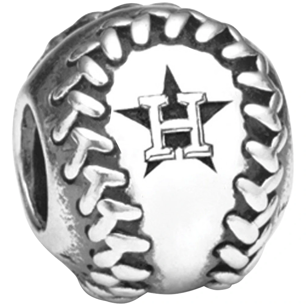 Pandora Houston Astros Baseball Charm