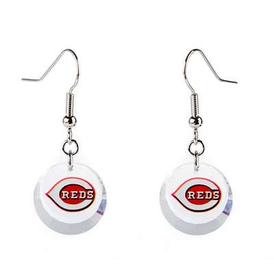 Cincinnati Reds Swarovski Pick Off Earrings