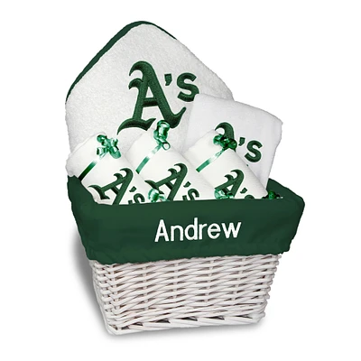 Newborn & Infant White Athletics Personalized Medium Gift Basket