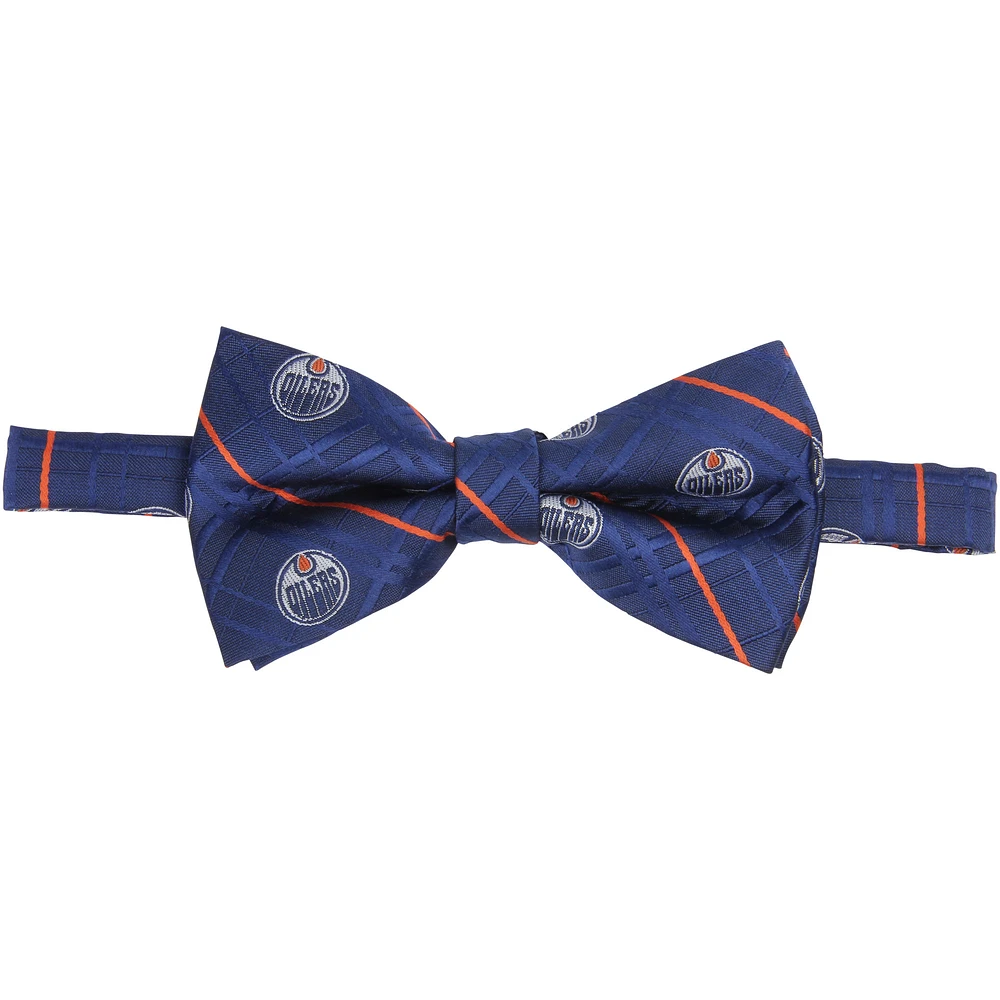 Men's Navy Edmonton Oilers Oxford Bow Tie