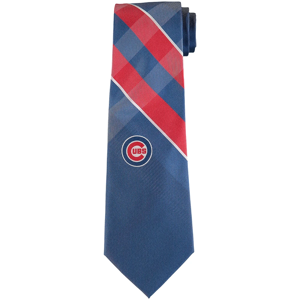 Men's Chicago Cubs Woven Poly Grid Tie