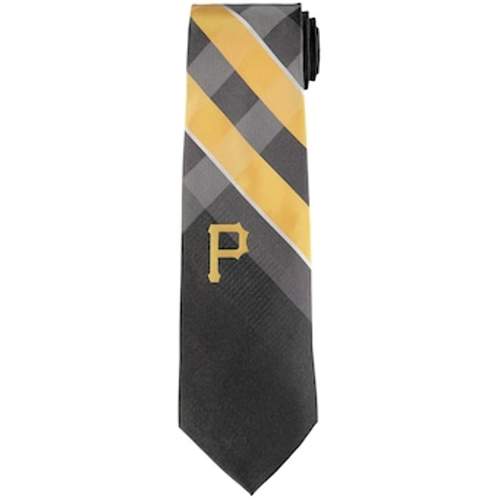 Men's Pittsburgh Pirates Woven Poly Grid Tie