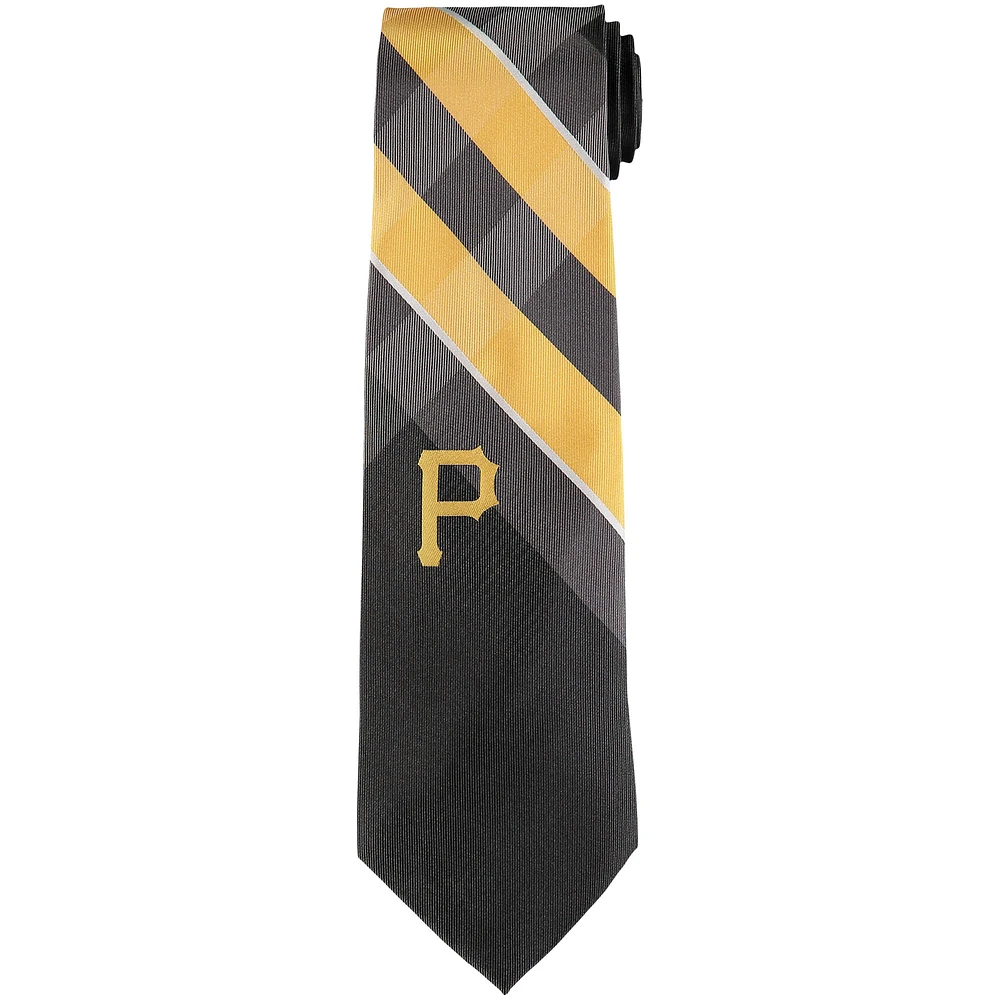 Men's Pittsburgh Pirates Woven Poly Grid Tie