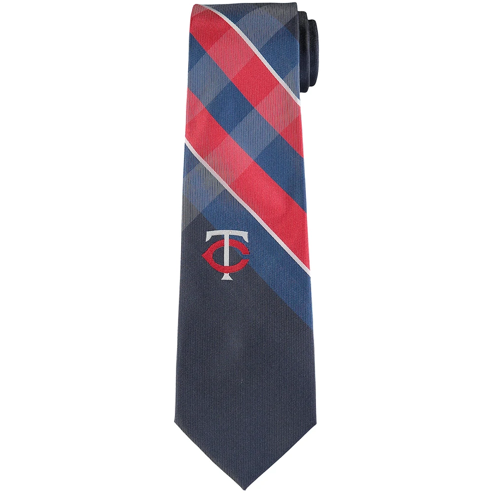 Men's Minnesota Twins Woven Poly Grid Tie