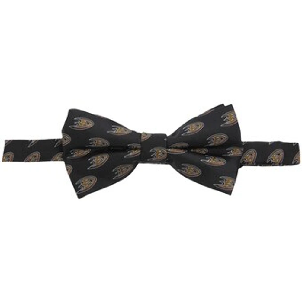 Men's Black Anaheim Ducks Repeat Bow Tie
