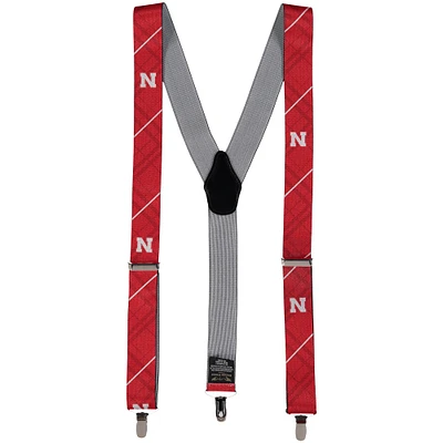 Men's Red Nebraska Huskers Suspenders