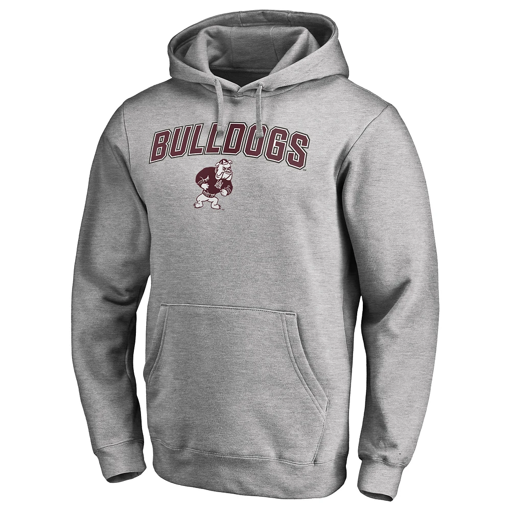 Men's Ash Alabama A&M Bulldogs Proud Mascot Pullover Hoodie