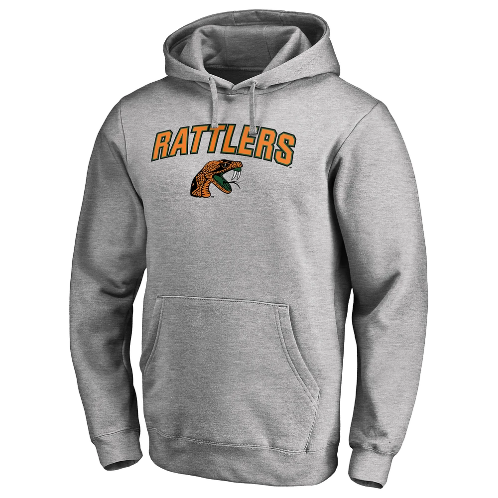 Men's Ash Florida A&M Rattlers Proud Mascot Pullover Hoodie