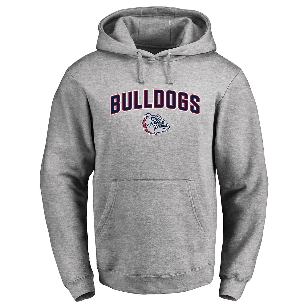 Men's Ash Gonzaga Bulldogs Proud Mascot Pullover Hoodie