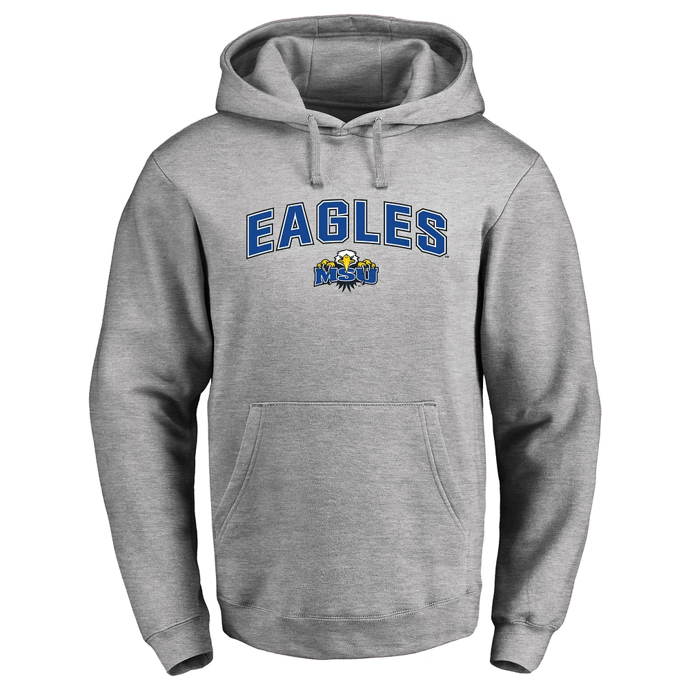 Men's Ash Morehead State Eagles Proud Mascot Pullover Hoodie