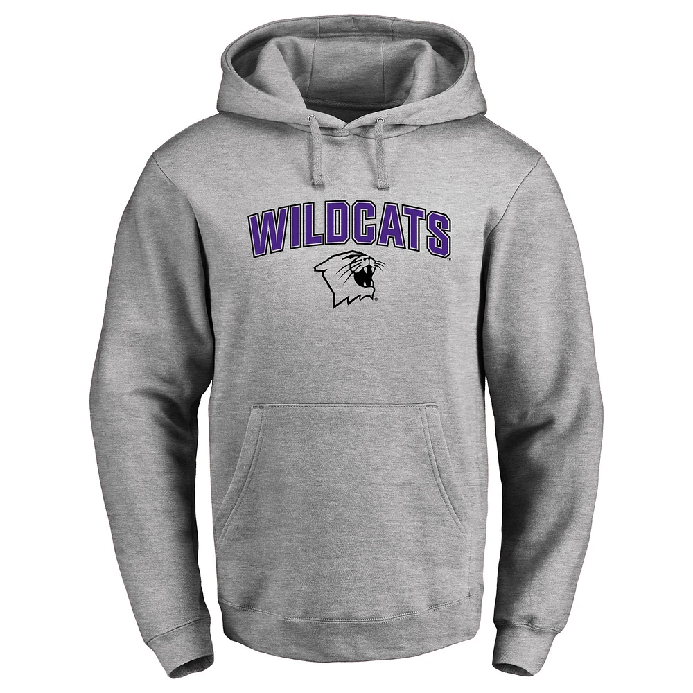Men's Ash Northwestern Wildcats Proud Mascot Pullover Hoodie