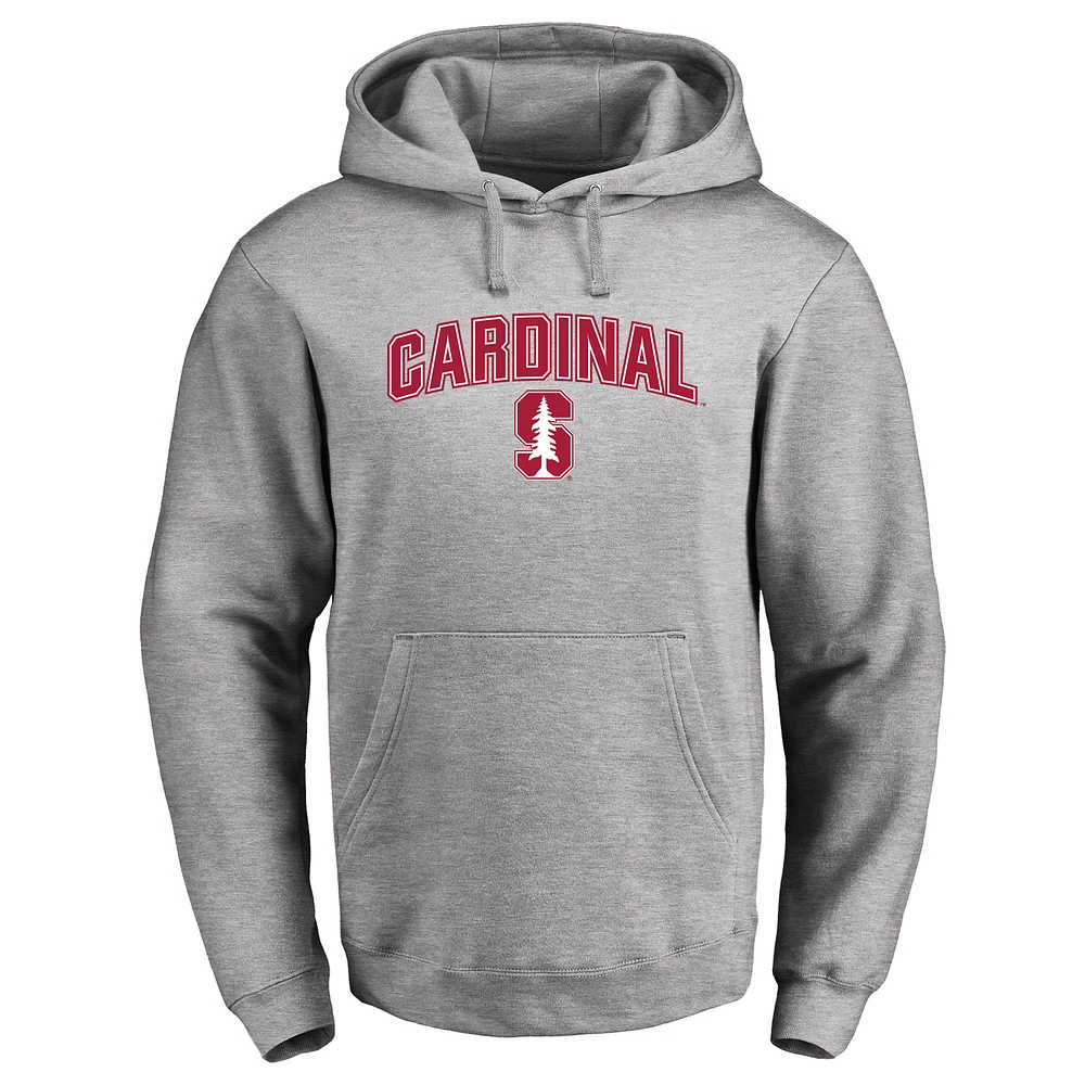 Men's Ash Stanford Cardinal Proud Mascot Pullover Hoodie