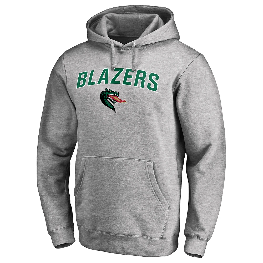 Men's Ash UAB Blazers Proud Mascot Pullover Hoodie
